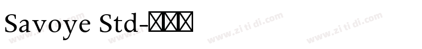 Savoye Std字体转换